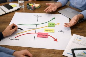Diagramme de kano : analyser la satisfaction client pour prioriser les fonctionnalités d’un produit innovant
